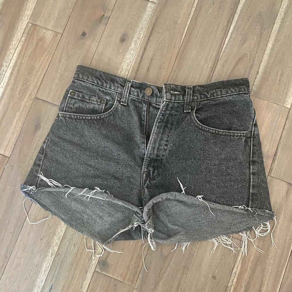 Levi’s High Waisted Cut Off Jean Shorts